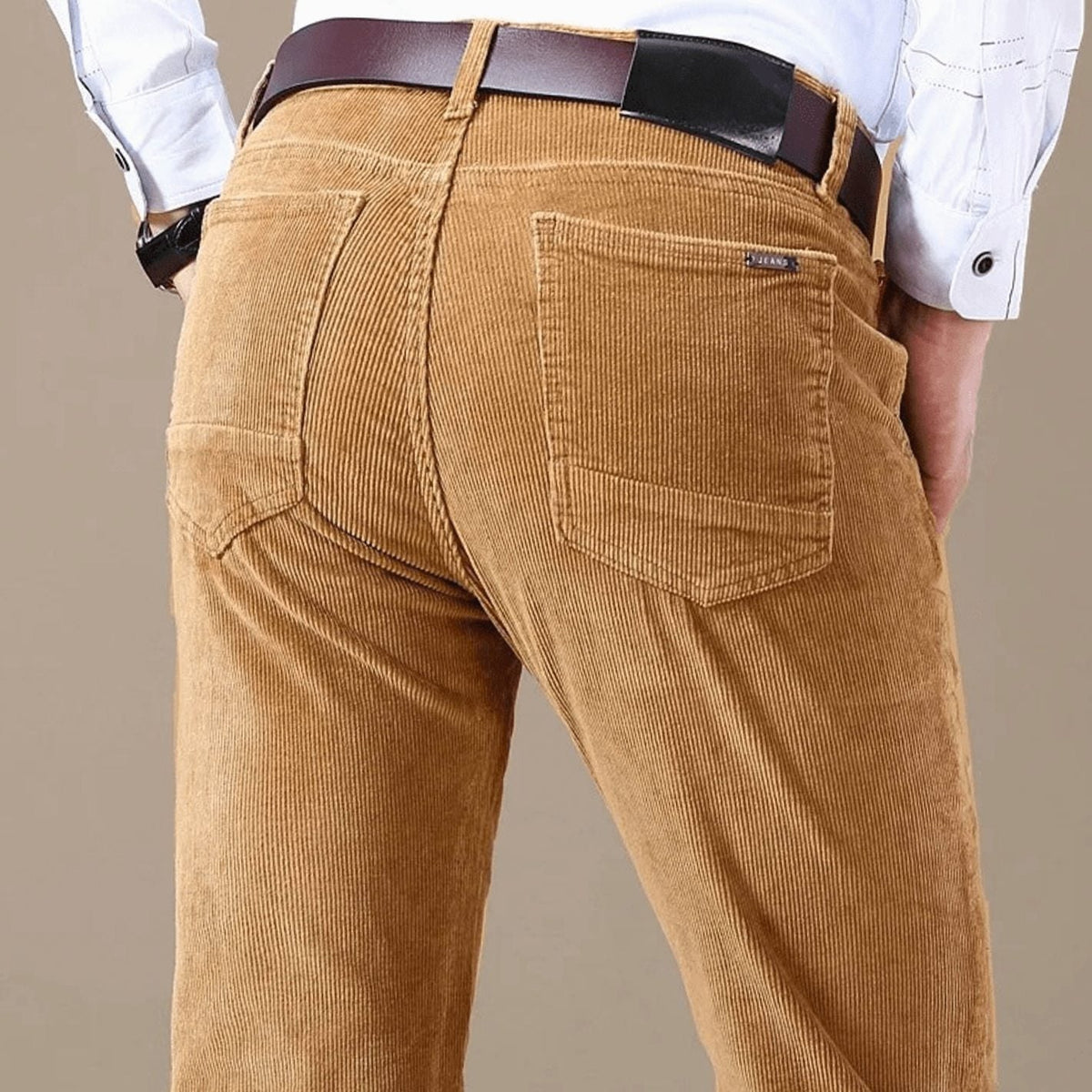 Men's Corduroy Slim Pants for Winter Days