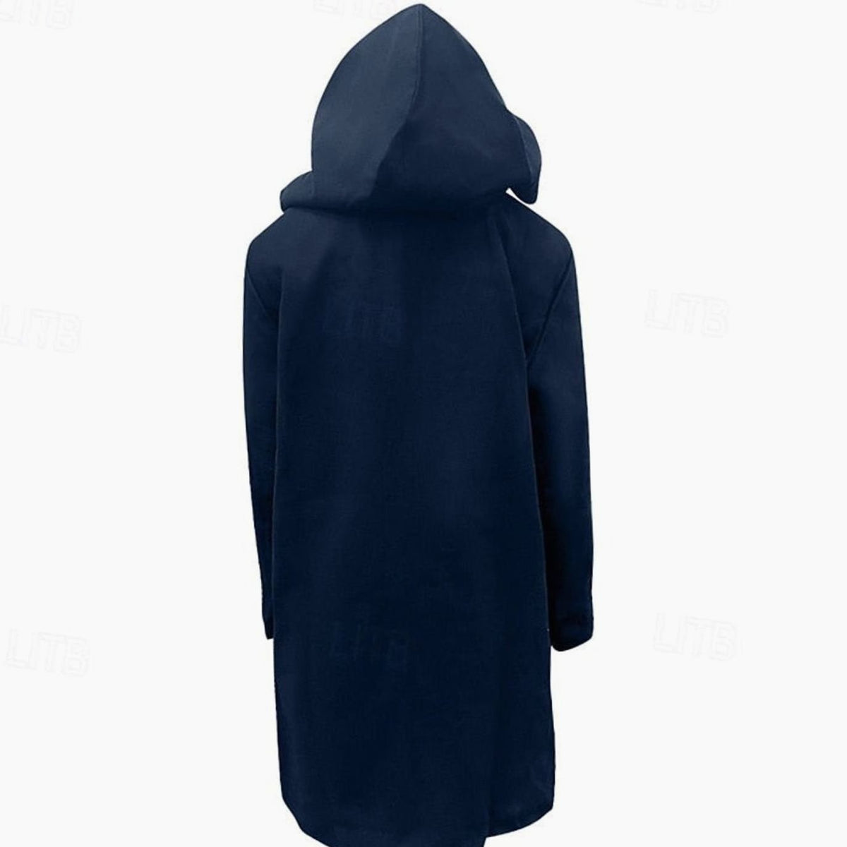 Men's Wool Toggle-Front Hooded Coat for Winter Commutes