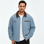 Men's Lightweight Zip Jacket Smart Casual Layer for Transitional