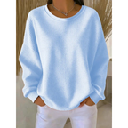 Women's Oversized Textured Sweater – Relaxed Long-Sleeve Style
