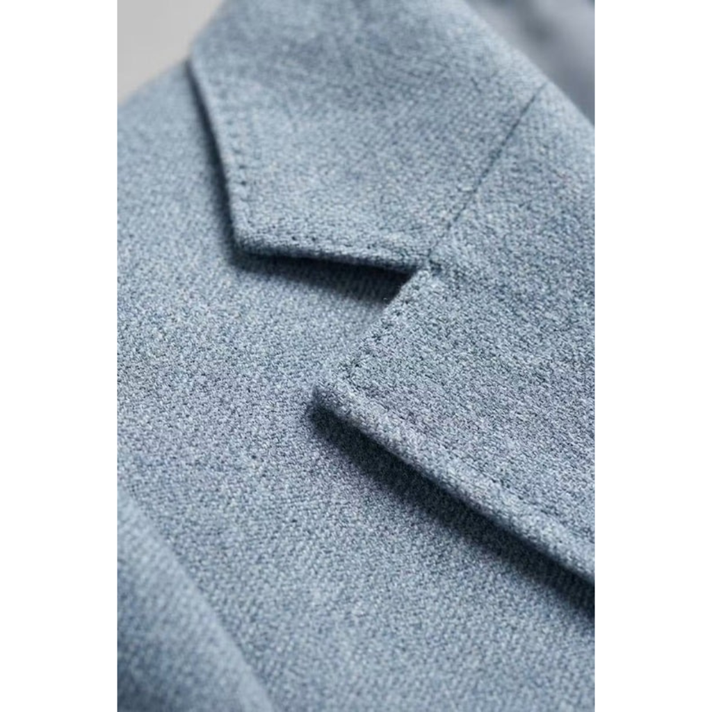 Men's Tailored Two Piece Suit Modern Business Style