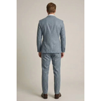 Men's Tailored Two Piece Suit Modern Business Style