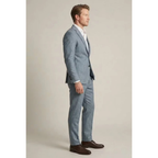 Men's Tailored Two Piece Suit Modern Business Style