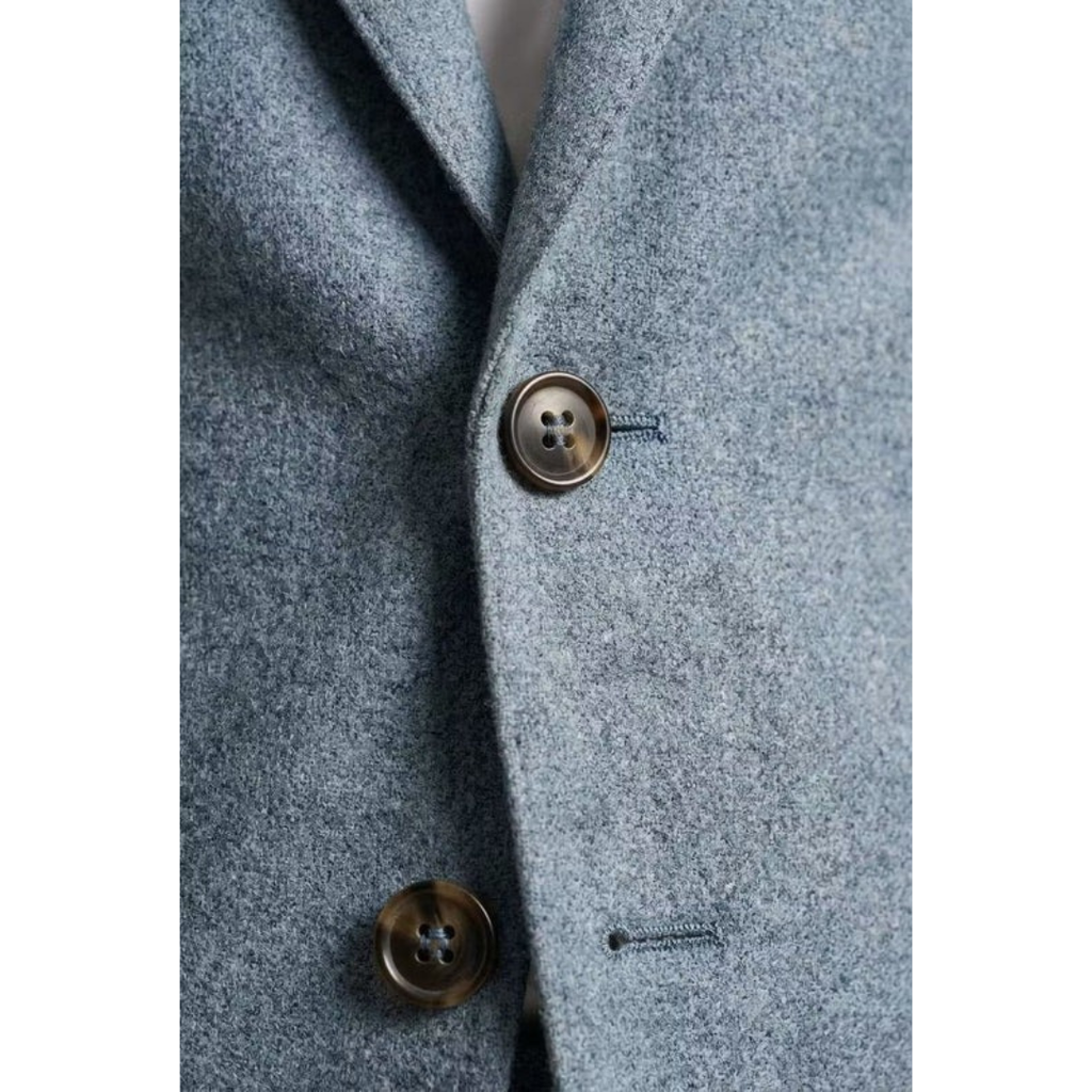 Men's Tailored Two Piece Suit Modern Business Style