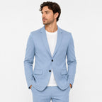Men's Slim Fit Two Piece Suit Lightweight Wedding