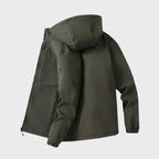 Men's Water Repellent Hooded Softshell Jacket Flexible Outdoor Layer