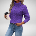 Women's Cable Knit Turtleneck Sweater