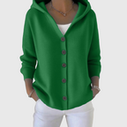 Women's Hooded Button-Down Cardigan Sweater