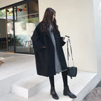 Women's Oversized Wool Blend Trench Coat – Relaxed