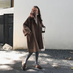 Women's Oversized Wool Blend Trench Coat – Relaxed