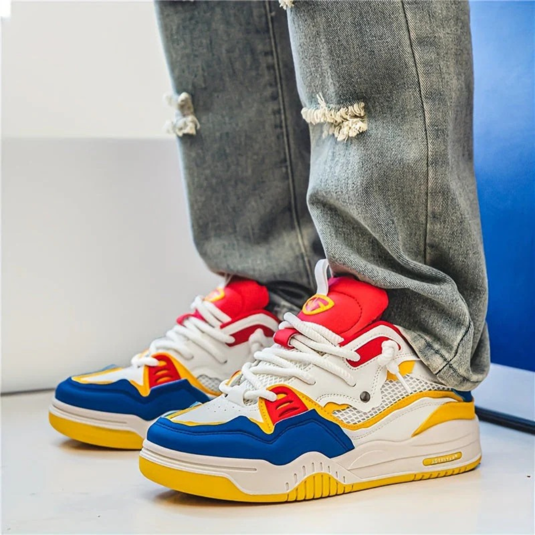 Men's Chunky Lifestyle Trainers Cushioned Streetwear Sneakers for Everyday