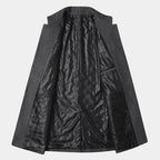Men's Tweed Formal Coat Refined Mid Length Layer
