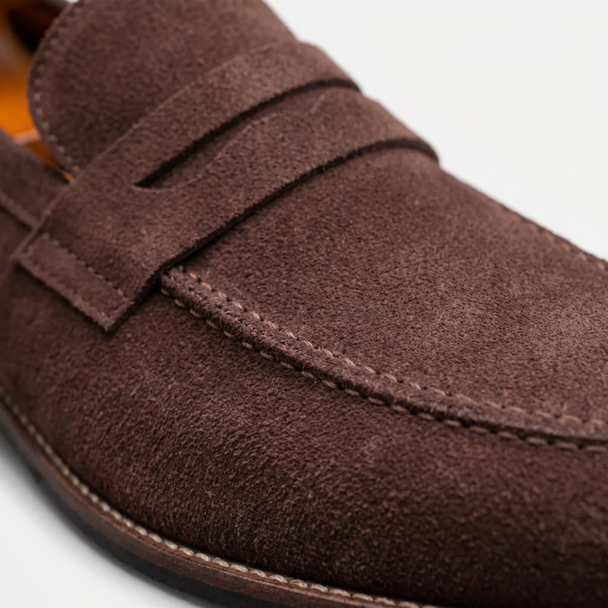 Men's Suede Penny Loafers Classic Smart Slip On Shoes