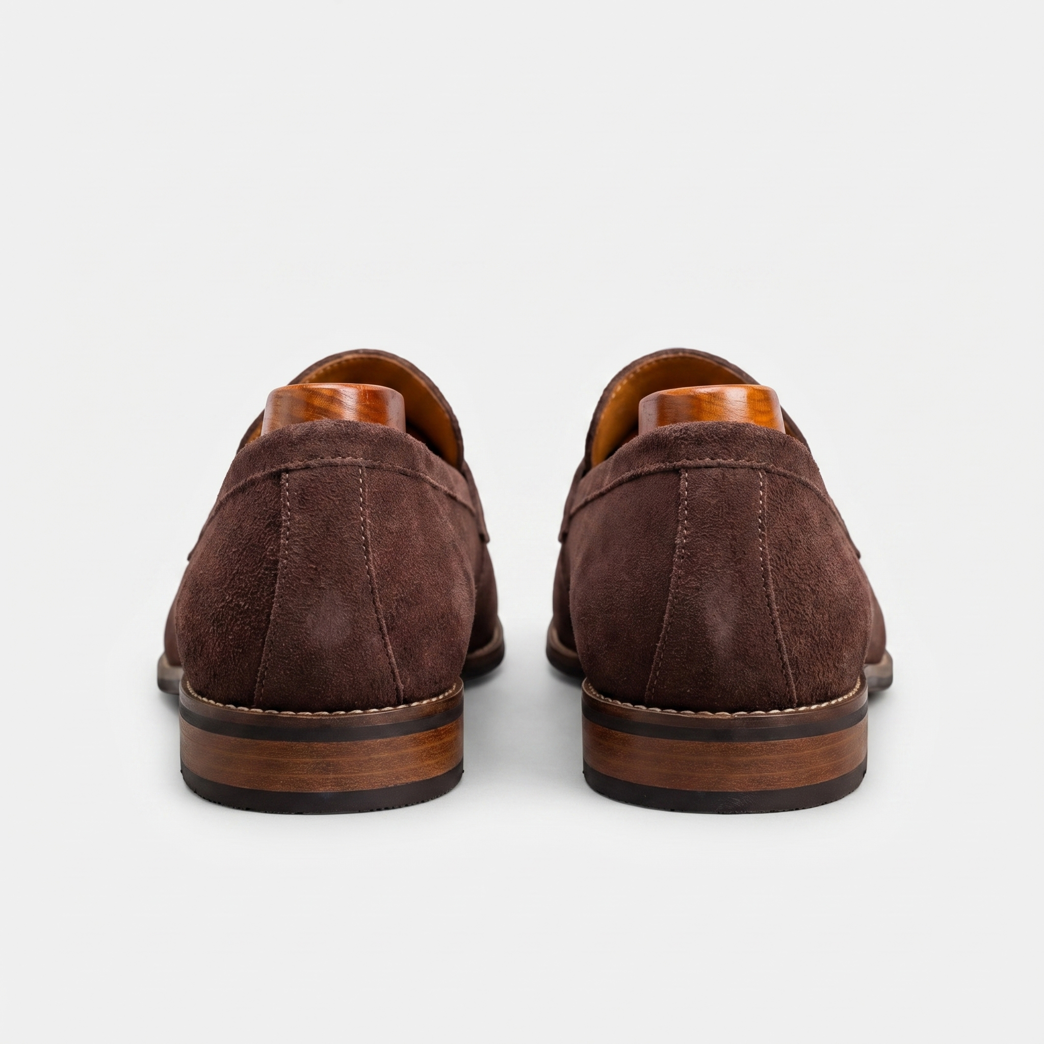 Men's Suede Penny Loafers Classic Smart Slip On Shoes