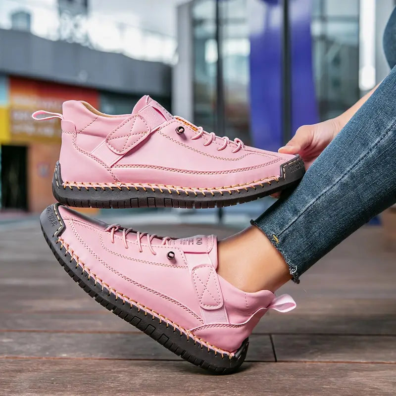 Women's Orthopedic Leather Sneakers Everyday Comfort