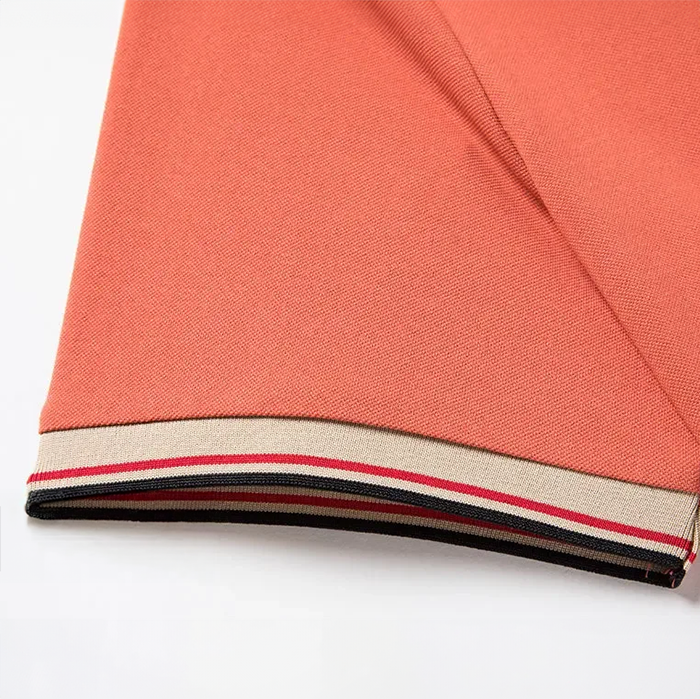 Men's Contrast Collar Polo Shirt Refined Smart Casual Style