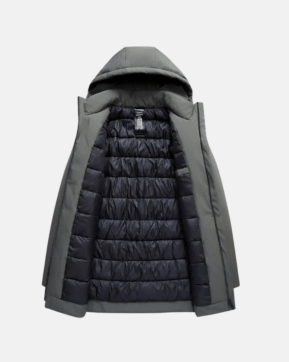Men's Insulated Hooded Parka Long Winter Coat for Cold
