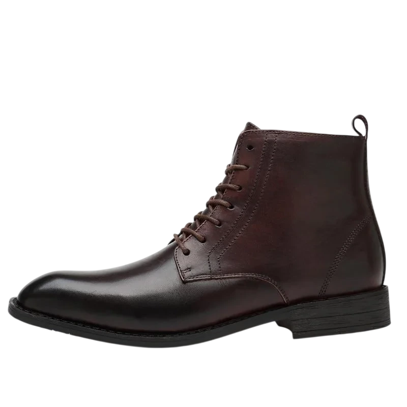 Men's Heritage Leather Boots Classic Lace Up Ankle Style