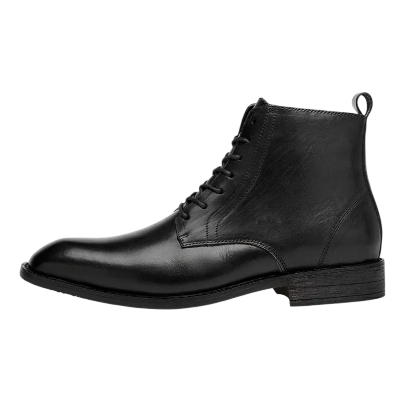 Men's Genuine Leather Lace Up Ankle Boots Vintage Inspired