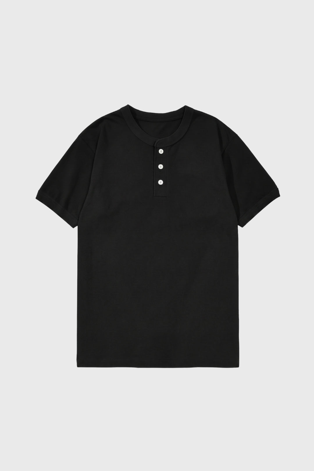Men's Henley T Shirt Button Placket Everyday Top