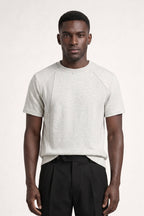 Men's Raglan T Shirt Crew Neck Panelled Casual Top