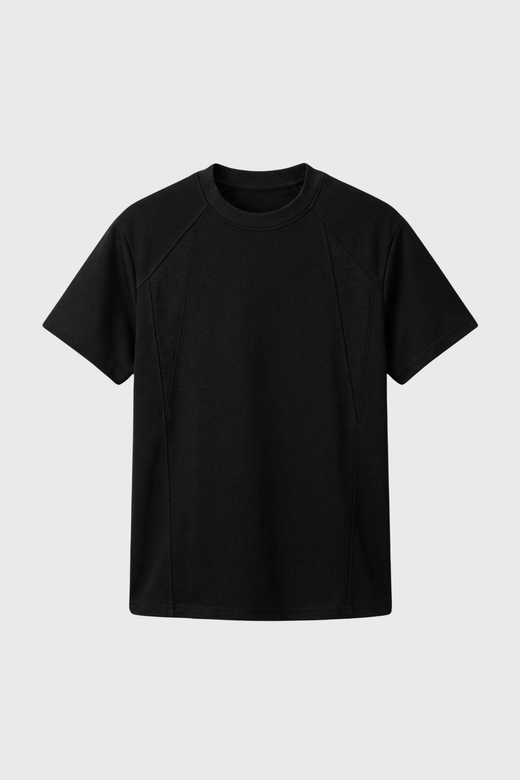 Men's Raglan T Shirt Crew Neck Panelled Casual Top