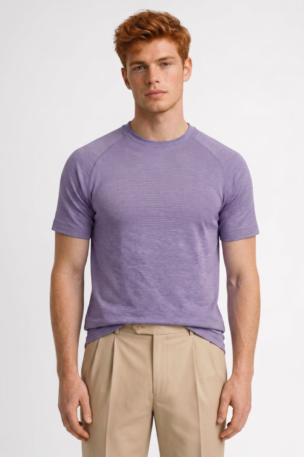Men's Textured Raglan Sleeve T Shirt For Active Days