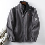Men's Fleece Winter Jacket Full Zip High Collar Layer