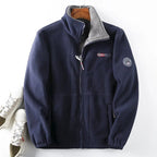Men's Fleece Winter Jacket Full Zip High Collar Layer