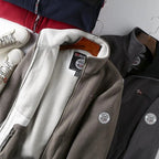 Men's Fleece Winter Jacket Full Zip High Collar Layer