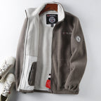 Men's Fleece Winter Jacket Full Zip High Collar Layer