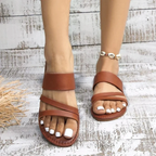 Women's Flat Multi-Strap Sandals – Easy Summer Slip-On