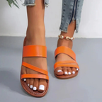 Women's Flat Multi-Strap Sandals – Easy Summer Slip-On