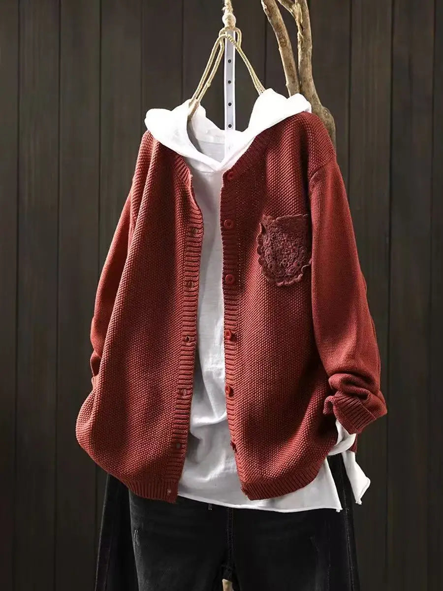 Women's Oversized Knit Cardigan Sweater