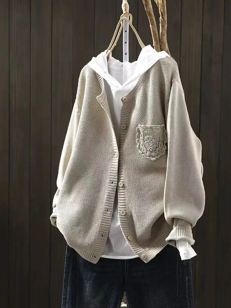 Women's Oversized Knit Cardigan Sweater
