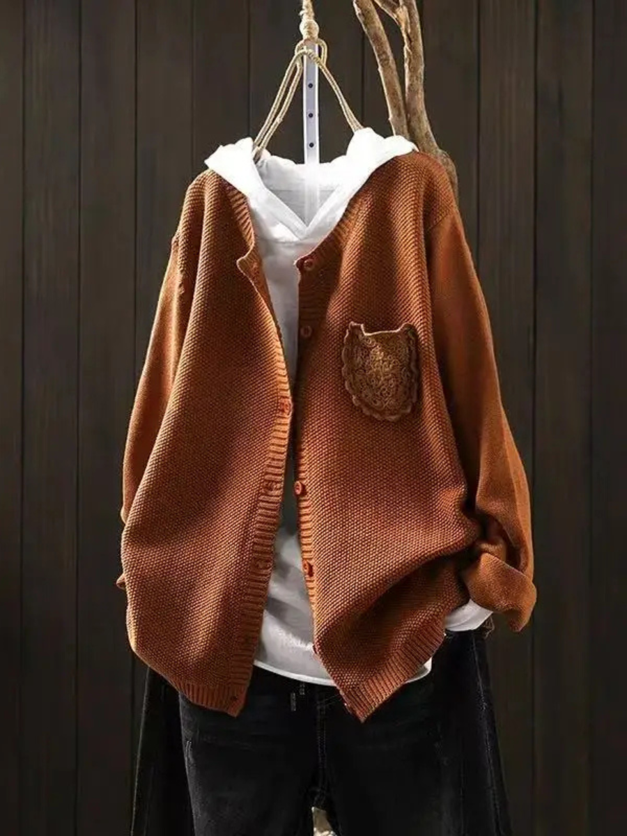 Women's Oversized Knit Cardigan Sweater