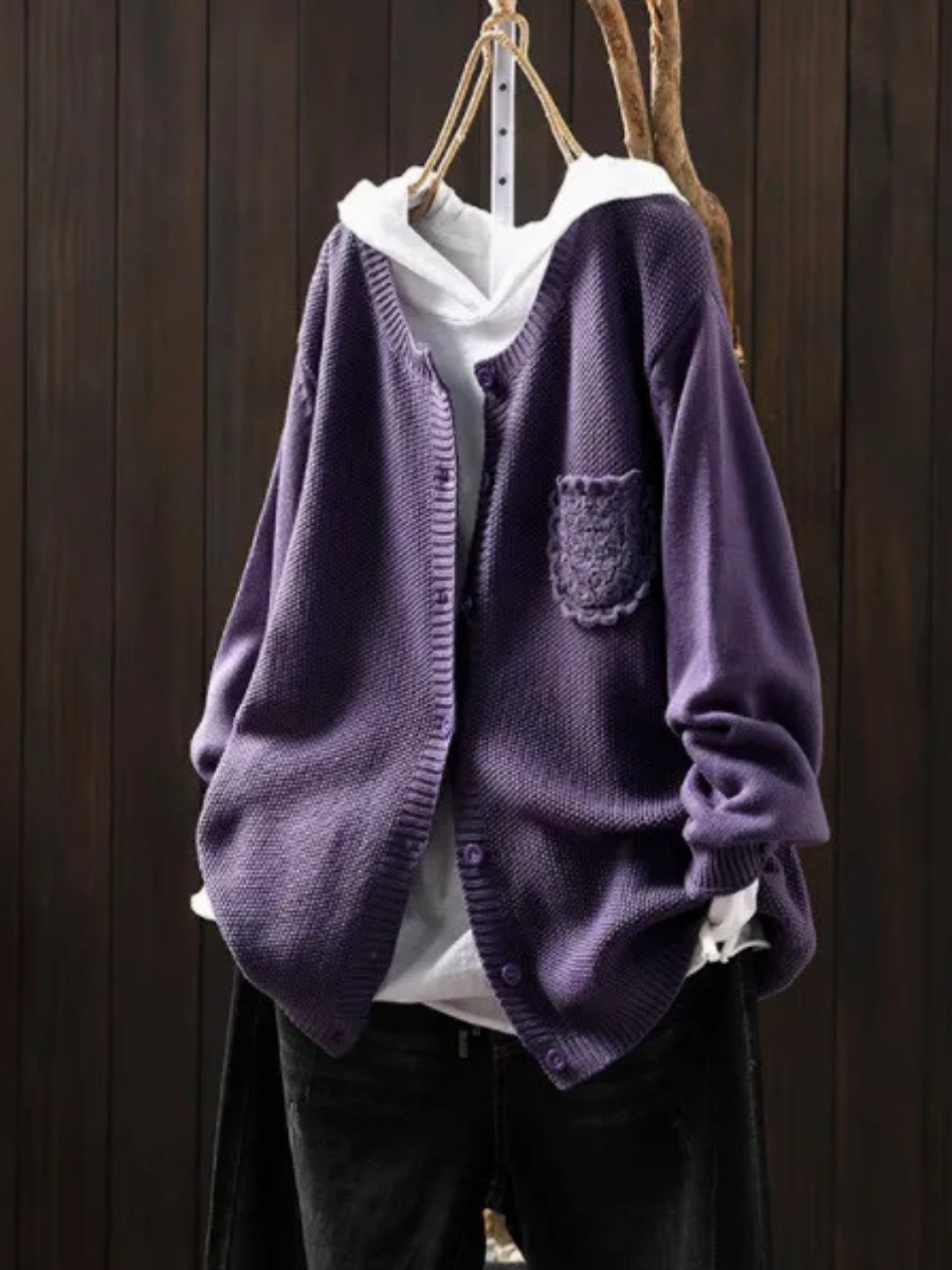 Women's Oversized Knit Cardigan Sweater