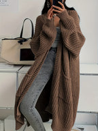 Women's Oversized Long Knit Cardigan