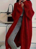 Women's Oversized Long Knit Cardigan