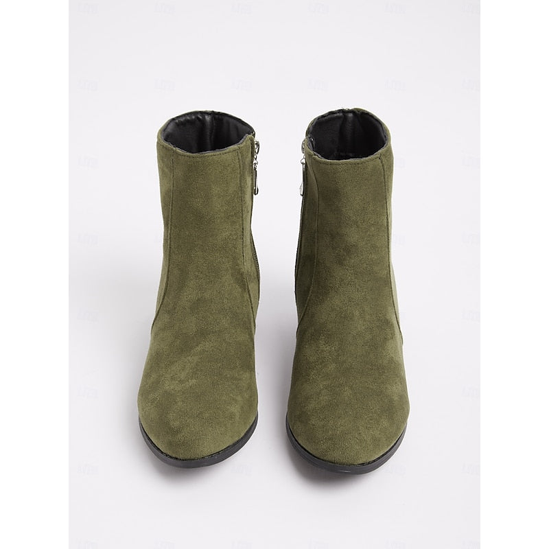 Women's Everyday Zip Booties with Walkable Heel