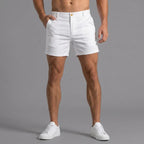 Men's Slim Fit Chino Shorts with Tailored Waist