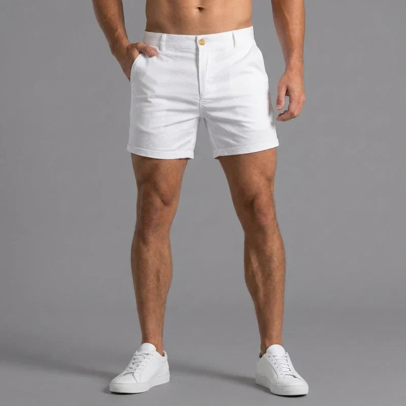 Men's Slim Fit Chino Shorts with Tailored Waist