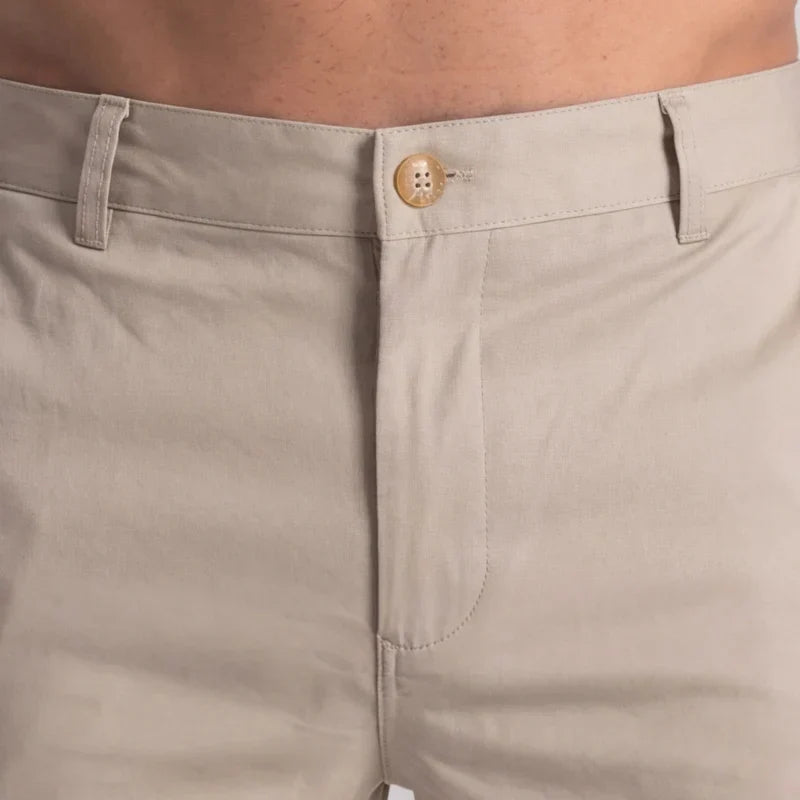 Men's Slim Fit Chino Shorts with Tailored Waist