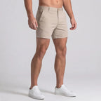 Men's Slim Fit Chino Shorts with Tailored Waist
