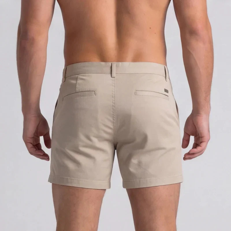 Men's Slim Fit Chino Shorts with Tailored Waist