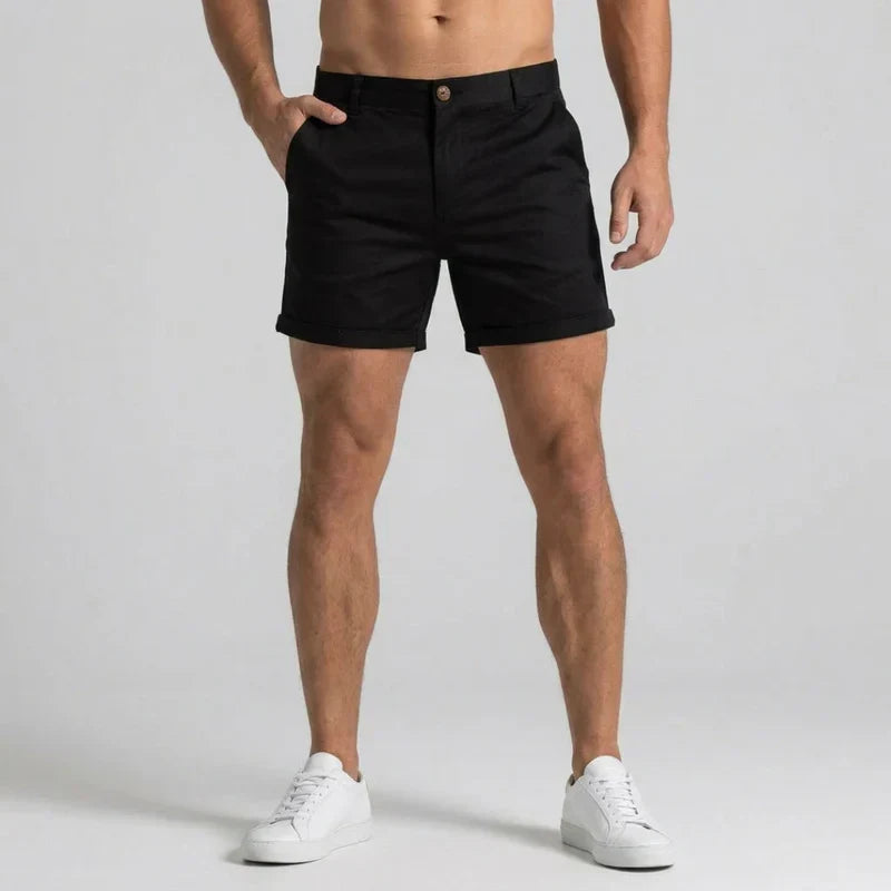 Men's Slim Fit Chino Shorts with Tailored Waist
