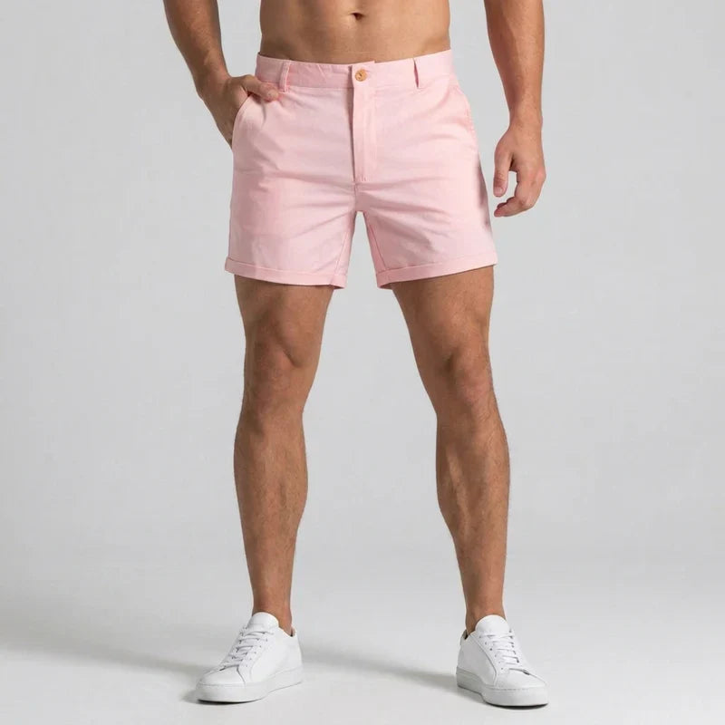 Men's Slim Fit Chino Shorts with Tailored Waist