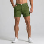 Men's Slim Fit Chino Shorts with Tailored Waist