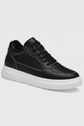 Men's Sneakers Platform Sole Contrast Stitch Lace Up Shoes