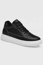 Men's Sneakers Platform Sole Contrast Stitch Lace Up Shoes